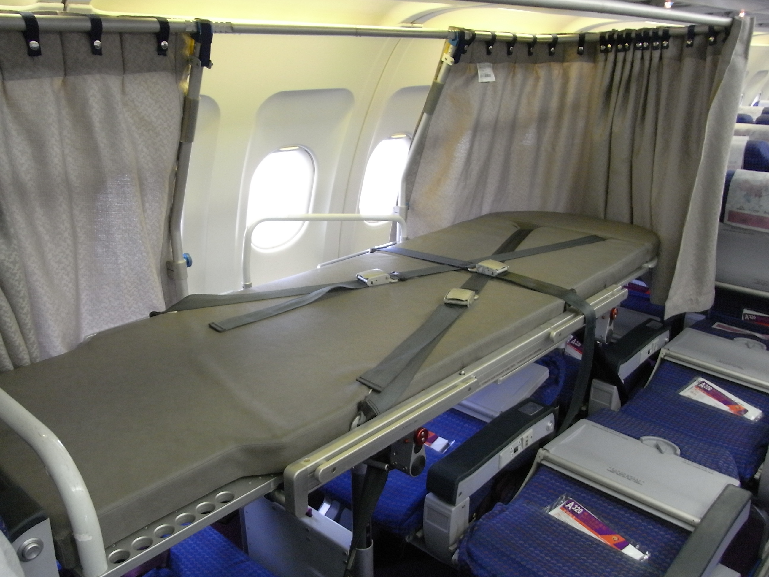 A commercial airline stretcher
